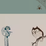 LOW_30_canvas_9bbea9_Grayed_jade-buried-UPP_70_canvas_cfc8bd_Rainy_day-grilled-noise-sepia180-womanWithParasol-sepia070-peskySpiderAndWeb-sepia070-vintageOwl.avif
