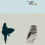LOW_30_canvas_c7e5df_Moonlight_jade-paper-fibers-UPP_70_canvas_d6dec9_Canary_green-shine-dotted-sepia160-femaleSurfer-niceBiPlane-colourised_80PC_rainDrum-sepia080-pairOfOwls.avif