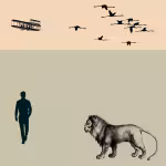 LOW_30_canvas_eed0ae_Autumn_blonde-nice-snow-UPP_70_canvas_d4cc9a_Dusty_yellow-tactile-noise-light-sepia120-manWalking-flamingo-biPlane-lionDrawing.avif