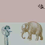LOW_50_canvas_bba5a0_Shadow_gray-tex2res2-UP_50_canvas_c1ccc2_Pale_aqua-small-crosses-sepia180-womanWithParasol-birdOnBranch-sepia060-elephantDrawing.avif