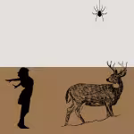 LOW_50_canvas_e2e2da_Lily_white-clean-textile-UP_50_canvas_99642c_Cathay_spice-felt-womanStetching-spider-deerDrawing.avif