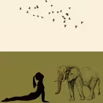 LOW_50_canvas_f6ebc8_Lemon_icing-greyzz-UP_50_canvas_9c9a40_Split_pea-45-degree-fabric-dark-girlFloorStetching-sepia070-flockOfBirds-africanElephantDrawing.avif